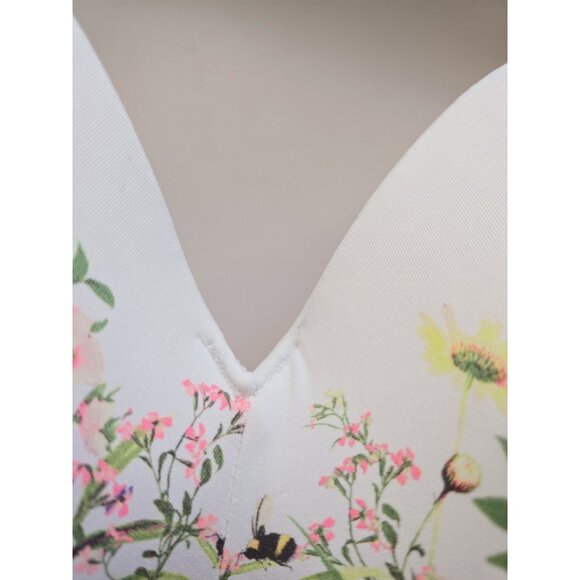 Cacique Lightly Lined Molded Full Coverage Figure Floral Underwire Bra 52DD - Picture 6 of 11